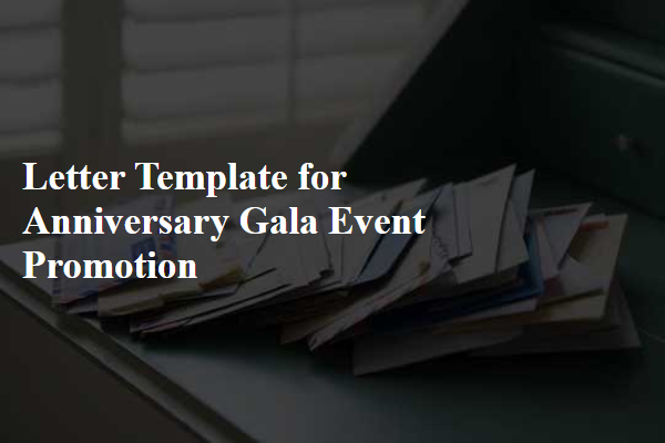 Letter Template For Anniversary Gala Event Promotion