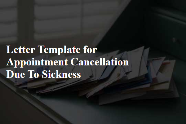 Letter Template For Appointment Cancellation Due To Sickness