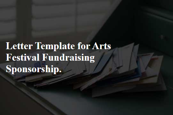 Letter Template For Arts Festival Fundraising Sponsorship.