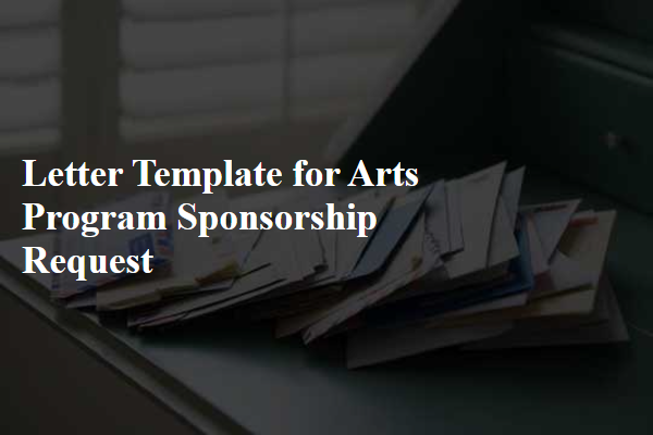 Letter Template For Arts Program Sponsorship Request