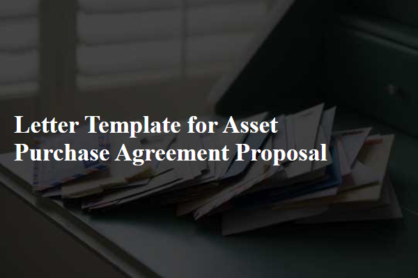 Letter Template For Asset Purchase Agreement Proposal