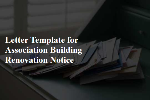 Letter Template For Association Building Renovation Notice