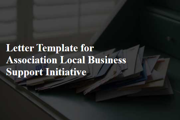 Letter Template For Association Local Business Support Initiative