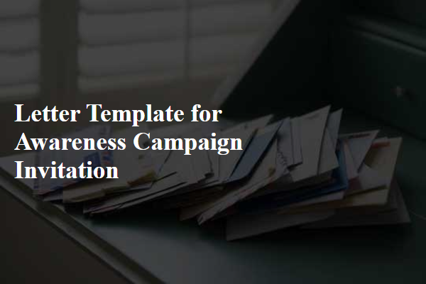 Letter Template For Awareness Campaign Invitation