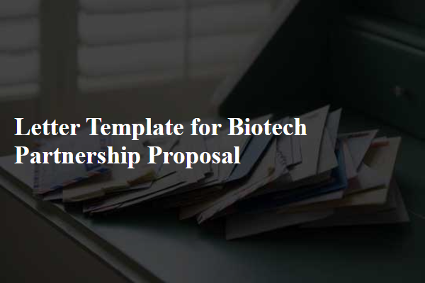 Letter Template For Biotech Partnership Proposal