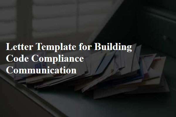 Letter Template For Building Code Compliance Communication