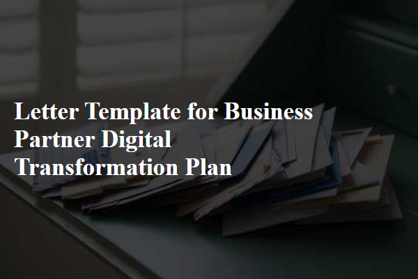 Letter Template For Business Partner Digital Transformation Plan