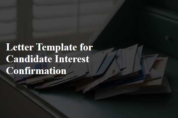 Letter Template For Candidate Interest Confirmation