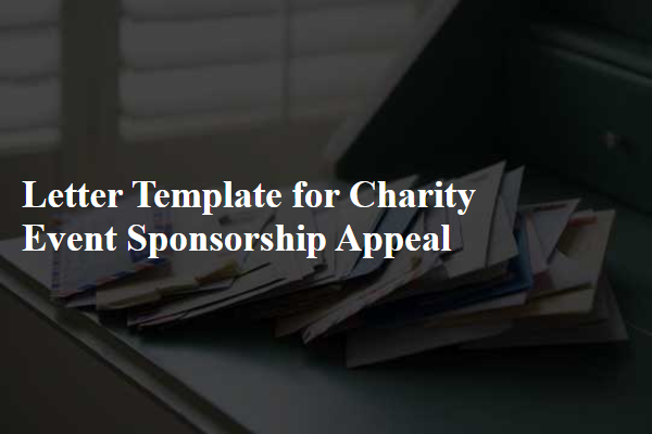 Letter Template For Charity Event Sponsorship Appeal