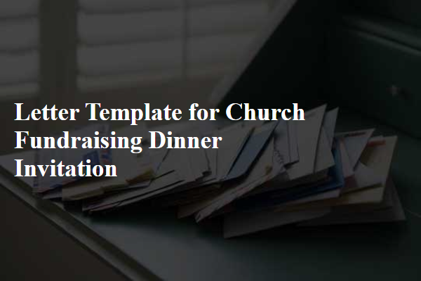 Letter Template For Church Fundraising Dinner Invitation