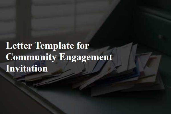 Letter Template For Community Engagement Invitation