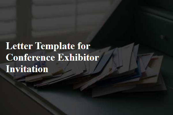 Letter Template For Conference Exhibitor Invitation