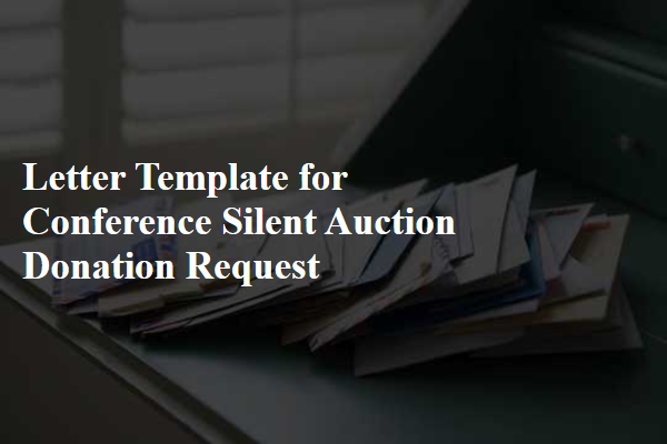 Letter Template For Conference Silent Auction Donation Request