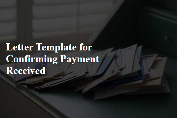 Letter Template For Confirming Payment Received