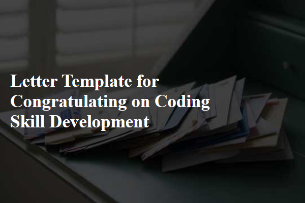 Letter Template For Congratulating On Coding Skill Development