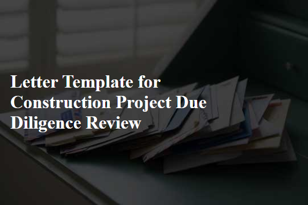 Letter Template For Construction Project Due Diligence Review