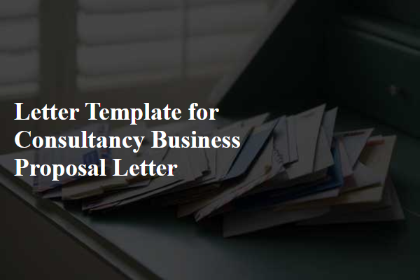 Letter Template For Consultancy Business Proposal Letter