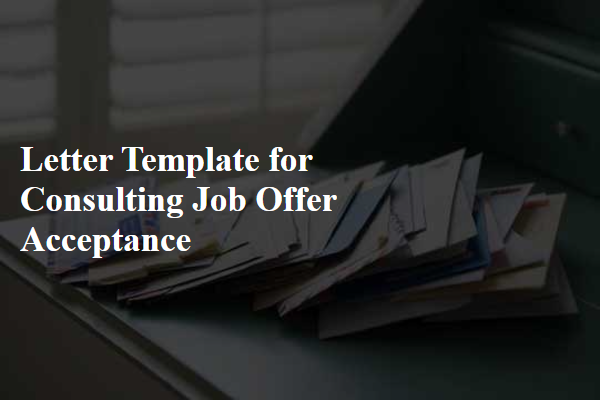 Letter Template For Consulting Job Offer Acceptance