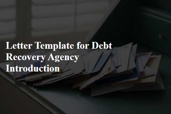 Letter Template For Debt Recovery Agency Introduction