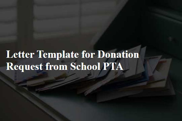 Letter Template For Donation Request From School Pta