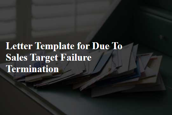 Letter Template For Due To Sales Target Failure Termination