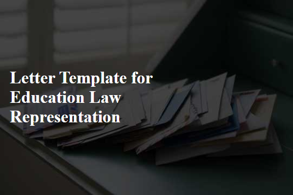 Letter Template For Education Law Representation