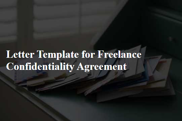 Letter Template For Freelance Confidentiality Agreement