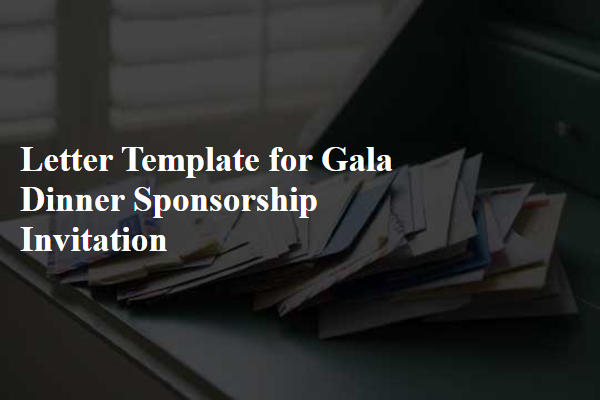 Letter Template For Gala Dinner Sponsorship Invitation