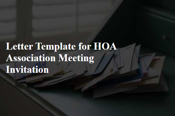 Letter Template For Hoa Association Meeting Invitation