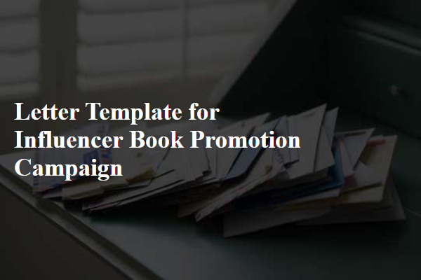 Letter Template For Influencer Book Promotion Campaign