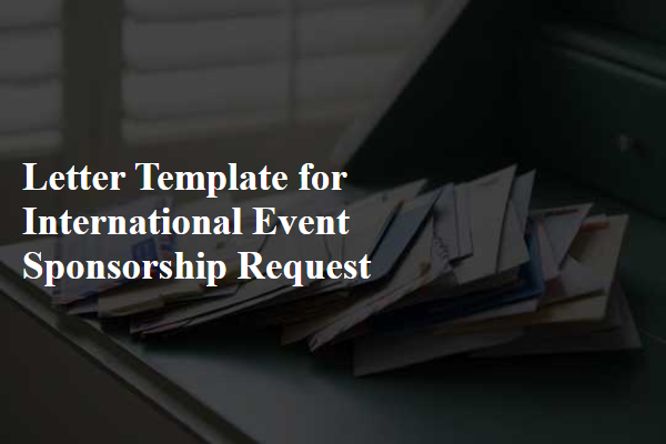 Letter Template For International Event Sponsorship Request