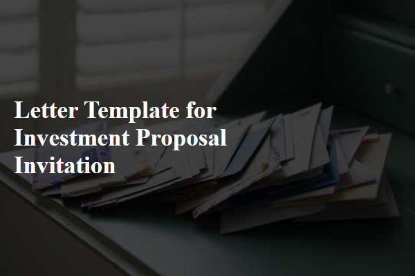 Letter Template For Investment Proposal Invitation