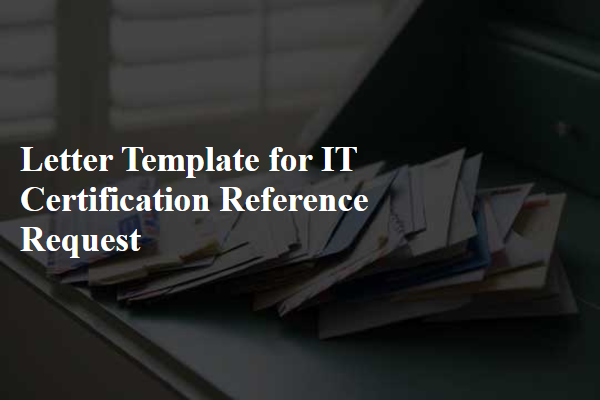 Letter Template For It Certification Reference Request