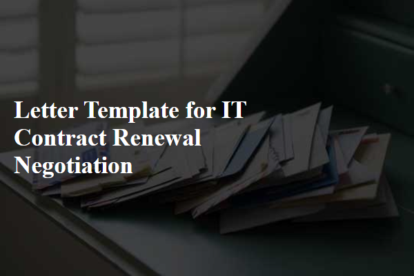 Letter Template For It Contract Renewal Negotiation