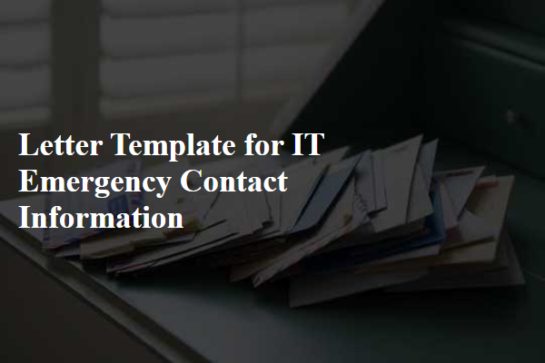 Letter Template For It Emergency Contact Information