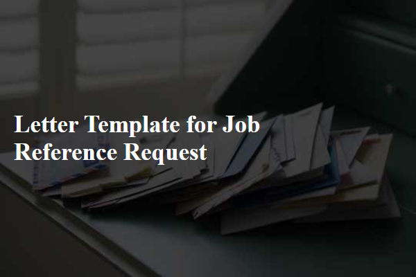 Letter Template For Job Reference Request