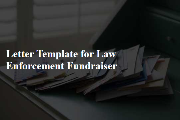 Letter Template For Law Enforcement Fundraiser