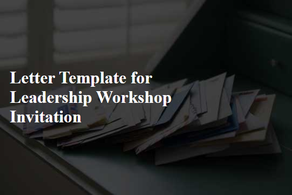 Letter Template For Leadership Workshop Invitation