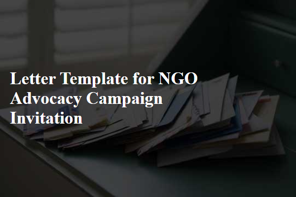 Letter Template For Ngo Advocacy Campaign Invitation