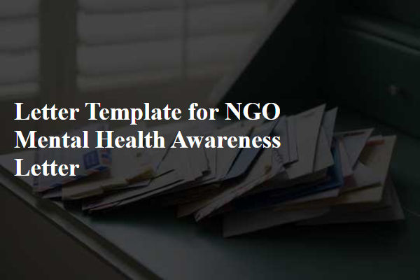 Letter Template For Ngo Mental Health Awareness Letter