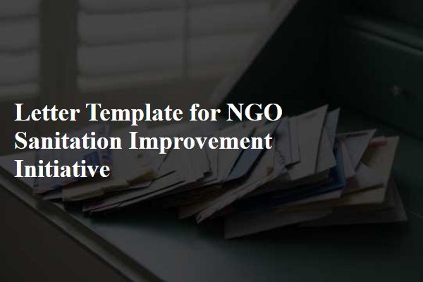 Letter Template For Ngo Sanitation Improvement Initiative