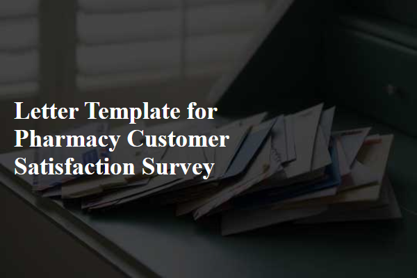 Letter Template For Pharmacy Customer Satisfaction Survey