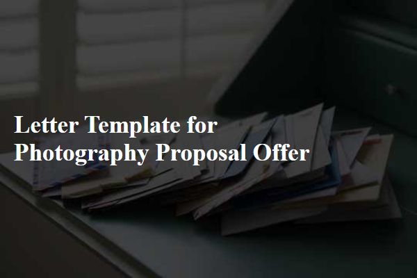 Letter Template For Photography Proposal Offer