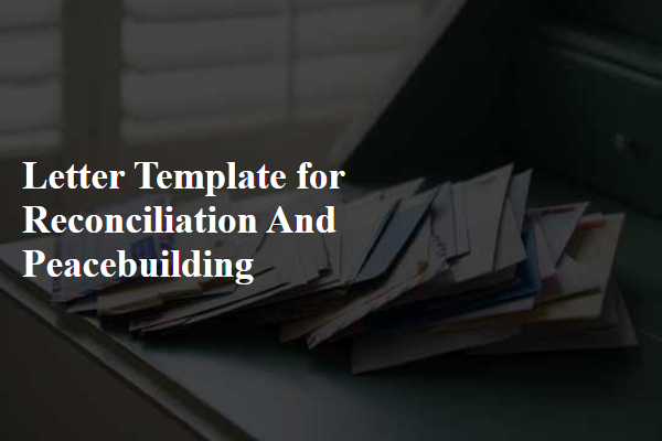 Letter Template For Reconciliation And Peacebuilding