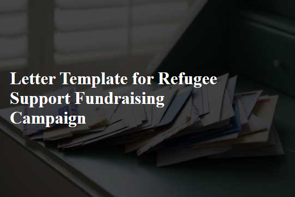 Letter Template For Refugee Support Fundraising Campaign