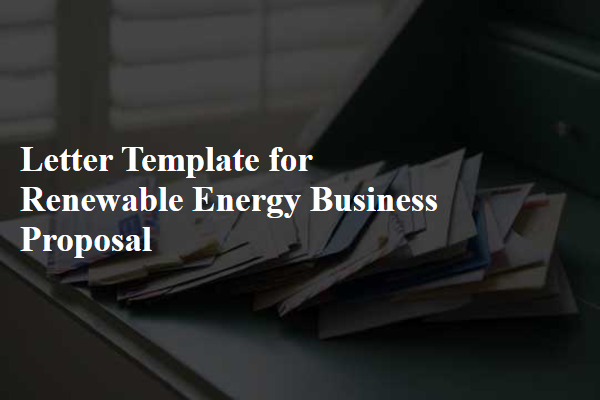 Letter Template For Renewable Energy Business Proposal