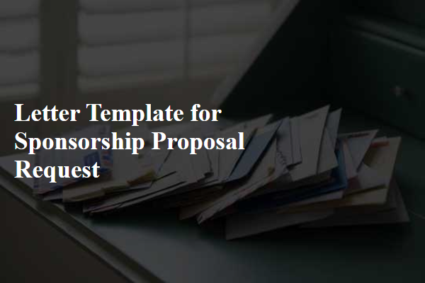 Letter Template For Sponsorship Proposal Request