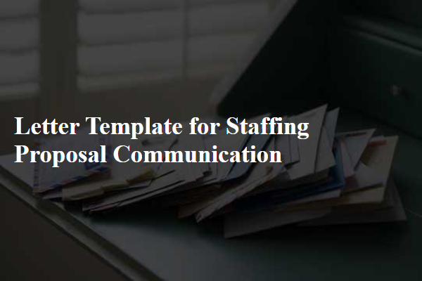 Letter Template For Staffing Proposal Communication