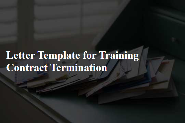 Letter Template For Training Contract Termination