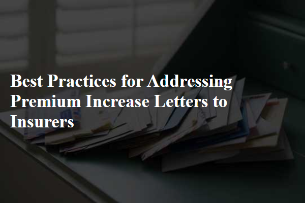 Best Practices for Addressing Premium Increase Letters to Insurers